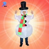 Cross-Border Hot-Selling New Snowman Inflatable Costume Christmas Carnival Festival Celebration Stage Party Performance Costume