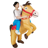 Cross-Border Trade Halloween Costume Party Props Riding Animal Cute Horse Inflatable Costume Theme Party