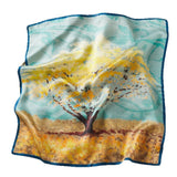 100% Silk Scarf Real Silk Premium Hangzhou Silk Small Square Scarf Spring and Autumn All-match Neck Protection Decorative Shirt Professional Scarf