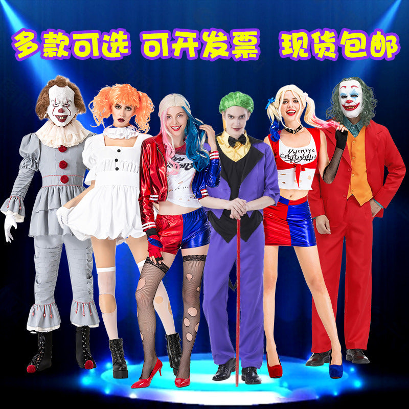 Adult Clown Performance Costume Birthday Party Magic Performance Masquerade Sexy Dress Female Clown Costume