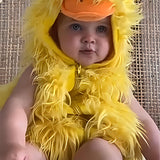 Foreign trade new Halloween animal costume cute little yellow duck children hooded vest cosplay costume