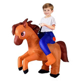 Cross-Border Trade Halloween Costume Party Props Riding Animal Cute Horse Inflatable Costume Theme Party