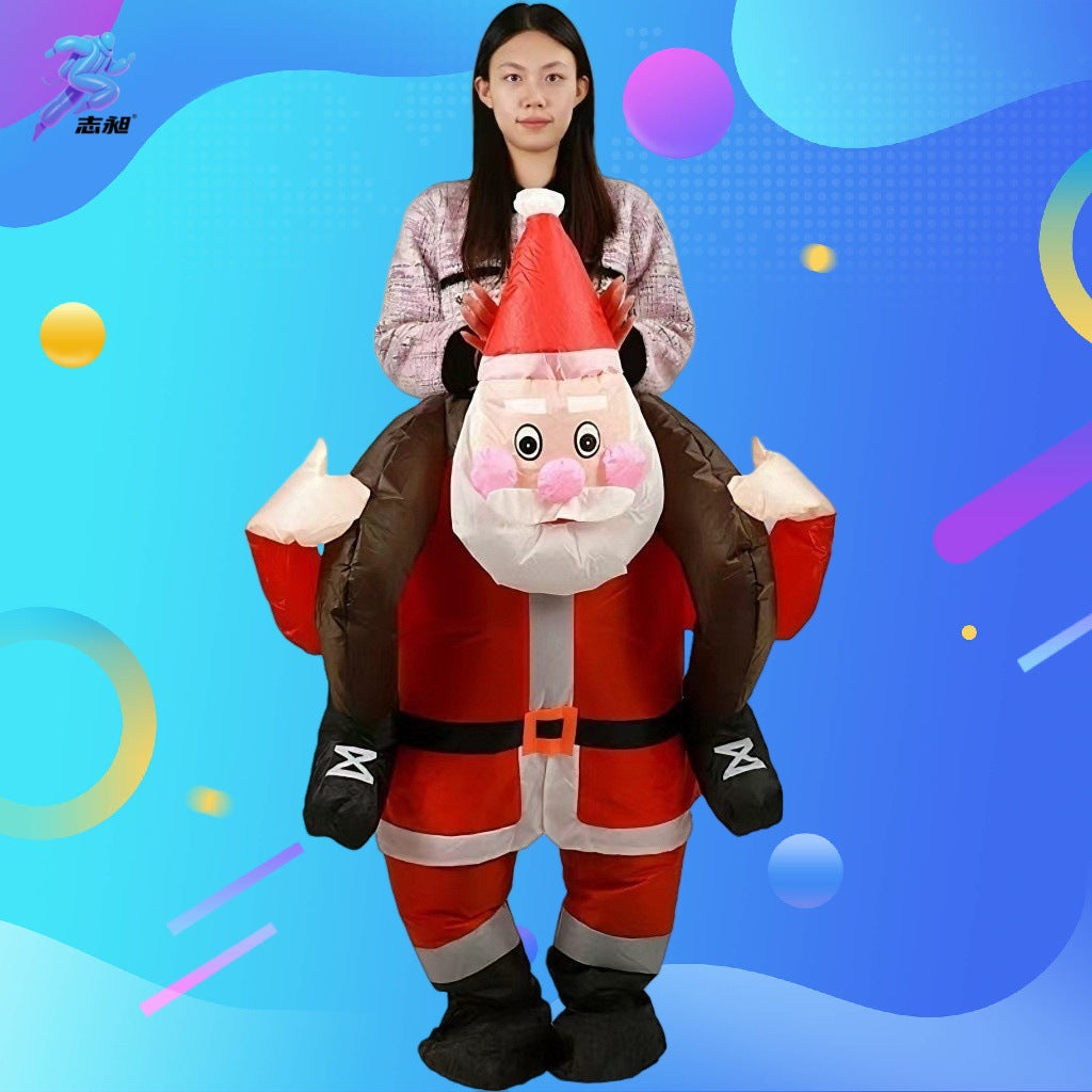 Cross-Border Hot-Selling New Snowman Inflatable Costume Christmas Carnival Festival Celebration Stage Party Performance Costume
