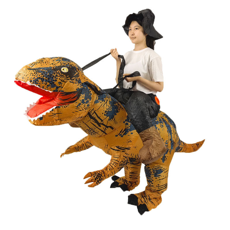 Halloween Muscular Tyrannosaurus Rex Dinosaur Inflatable Suit Holiday Party Funny Doll Inflatable Costume Cosplay Costume