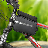 Bicycle bag front beam bag mountain bike bag mobile phone bag upper tube bag waterproof saddle bag riding equipment accessories