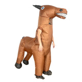 Cross-Border Trade Halloween Costume Party Props Riding Animal Cute Horse Inflatable Costume Theme Party
