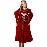 2025 New Halloween Medieval Palace Dress Children's Princess Dress Cosplay Stage Performance Costume