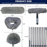 Cross-Border 2-in-1 Window Cleaning Scraper, Glass Cleaning Brush, Wiper, Glass Scraper, Double-Sided Glass Cleaning Tool