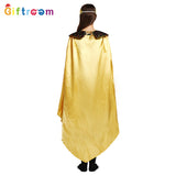 Halloween Holiday Party Egyptian Pharaoh Queen Cosplay Costume Gold Cloak Stage Performance Props Costumes