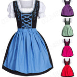2024 European and American Halloween Beer Festival Maid Cosplay Costume Women's Top