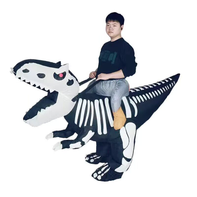 Halloween Muscular Tyrannosaurus Rex Dinosaur Inflatable Suit Holiday Party Funny Doll Inflatable Costume Cosplay Costume