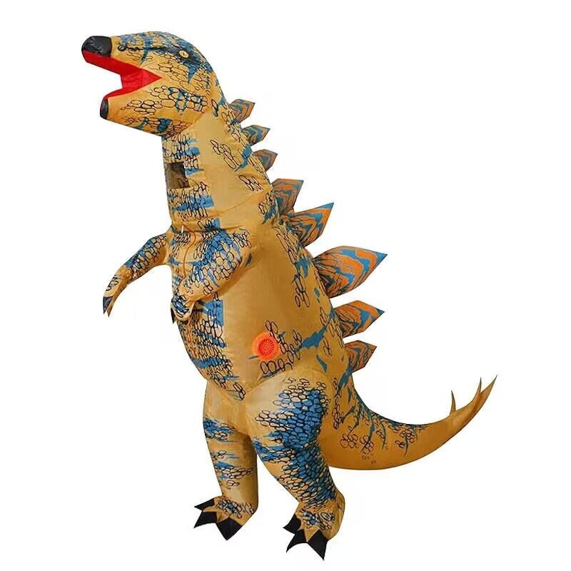 Halloween Muscular Tyrannosaurus Rex Dinosaur Inflatable Suit Holiday Party Funny Doll Inflatable Costume Cosplay Costume