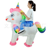 Cross-Border Trade Halloween Costume Party Props Riding Animal Cute Horse Inflatable Costume Theme Party