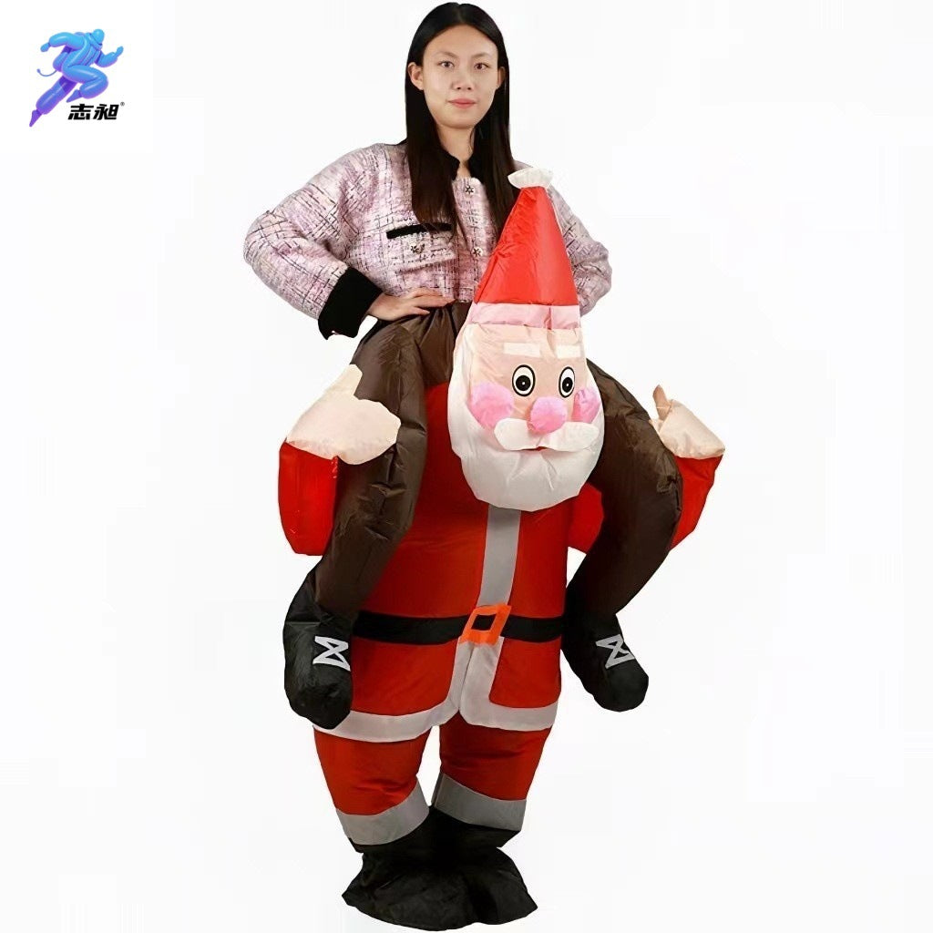 Cross-Border Hot-Selling New Snowman Inflatable Costume Christmas Carnival Festival Celebration Stage Party Performance Costume