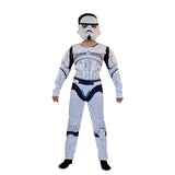 Black Soldier White Soldier Star Wars Costume Halloween Jedi Knight Children's Cos Yoda Mandalorian Jumpsuit