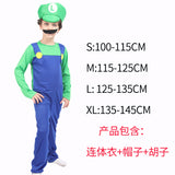 Halloween cosplay Anime Costume Parent Child cosplay Children Mario Clothes Super Mary Costume