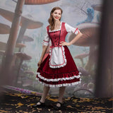 European and American New Halloween Little Red Riding Hood Cos Role-Playing Anime Party Costume Little Red Riding Hood Performance Outfit