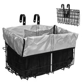 Factory wholesale bicycle basket waterproof lining waterproof dust cover bicycle basket protection cover