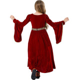 2025 New Halloween Medieval Palace Dress Children's Princess Dress Cosplay Stage Performance Costume