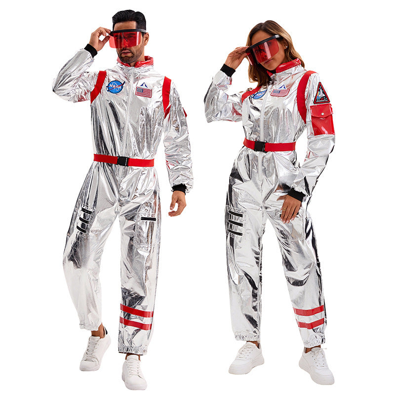 Space Suit Pilot Cos Astronaut Costume Halloween Performance Costume Male and Female Wandering Earth Astronaut Costume