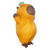 Halloween Rideable Animal Inflatable Costume Holiday Funny Performance Stage Props Capybara Inflatable Suit