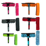 Cross-Border 2-in-1 Window Cleaning Scraper, Glass Cleaning Brush, Wiper, Glass Scraper, Double-Sided Glass Cleaning Tool