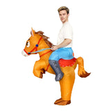 Cross-Border Trade Halloween Costume Party Props Riding Animal Cute Horse Inflatable Costume Theme Party