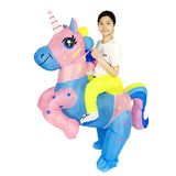 Cross-Border Trade Halloween Costume Party Props Riding Animal Cute Horse Inflatable Costume Theme Party