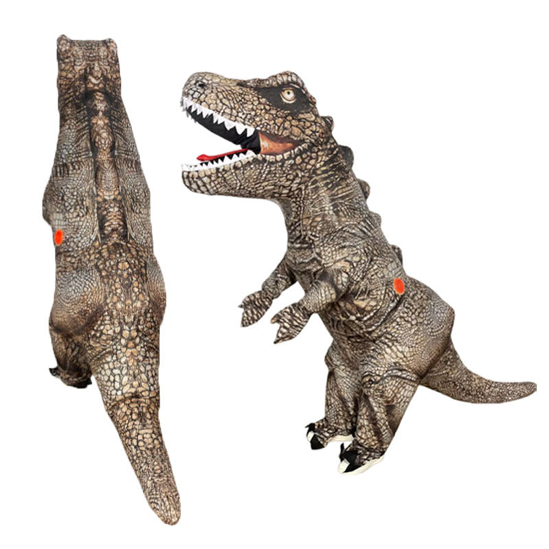 Halloween Muscular Tyrannosaurus Rex Dinosaur Inflatable Suit Holiday Party Funny Doll Inflatable Costume Cosplay Costume