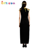 Halloween Holiday Party Pharaoh Queen Cosplay Costume Egyptian Black Festival Halloween Party Costume
