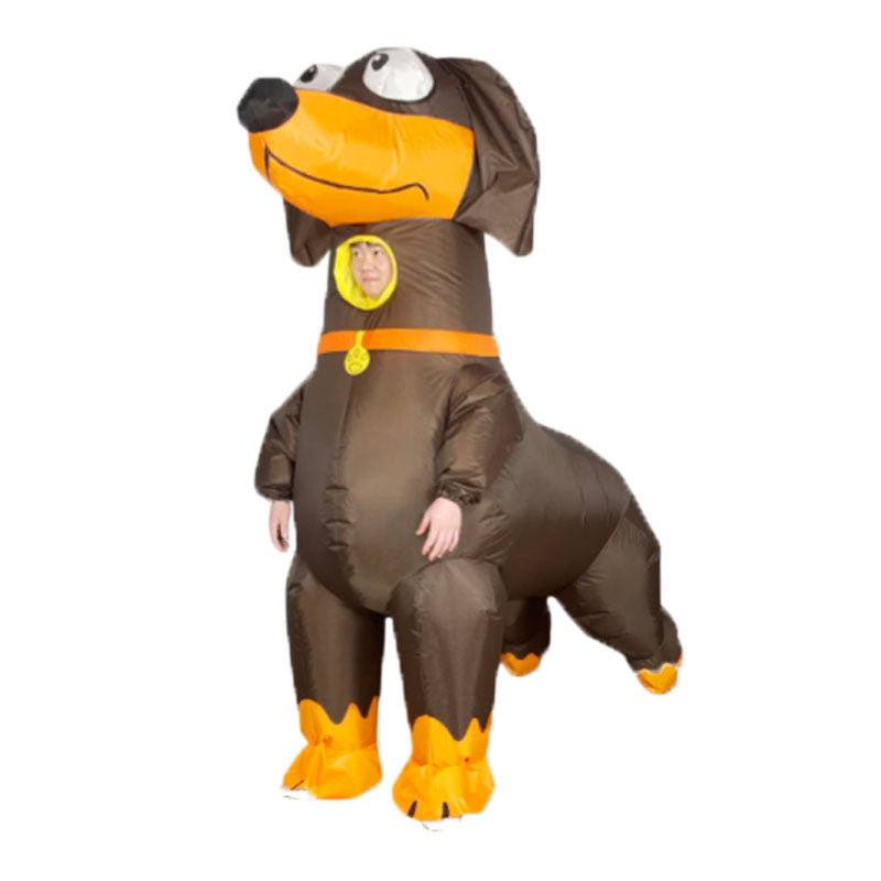 Cross-Border Trade Halloween Costume Party Props Riding Animal Cute Horse Inflatable Costume Theme Party