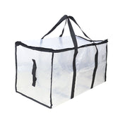 Cross-border pe portable transparent woven bag moving large capacity storage bag cotton quilt storage bag luggage bag packing bag