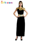 Halloween Holiday Party Pharaoh Queen Cosplay Costume Egyptian Black Festival Halloween Party Costume