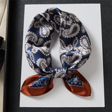 100% Silk Scarf Real Silk Premium Hangzhou Silk Small Square Scarf Spring and Autumn All-match Neck Protection Decorative Shirt Professional Scarf