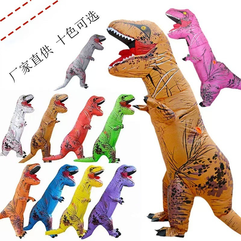 Halloween T-Rex Inflatable Suit Adult Costume Inflatable Suit Children Dinosaur Inflatable cospiay Costume
