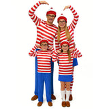 Halloween Costume Smart Wally Where's Wally UK Anime Costume cosplay Couple Costume