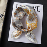 100% Silk Scarf Real Silk Premium Hangzhou Silk Small Square Scarf Spring and Autumn All-match Neck Protection Decorative Shirt Professional Scarf