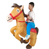 Cross-Border Trade Halloween Costume Party Props Riding Animal Cute Horse Inflatable Costume Theme Party