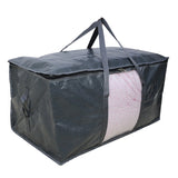 Cross-border pe portable transparent woven bag moving large capacity storage bag cotton quilt storage bag luggage bag packing bag