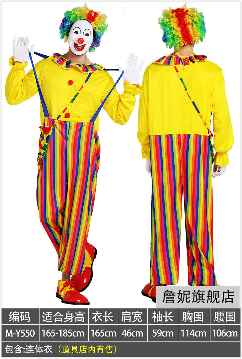 Adult Clown Performance Costume Birthday Party Magic Performance Masquerade Sexy Dress Female Clown Costume