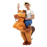 Cross-Border Trade Halloween Costume Party Props Riding Animal Cute Horse Inflatable Costume Theme Party