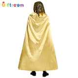Halloween Holiday Party Egyptian Pharaoh Queen Cosplay Costume Gold Cloak Stage Performance Props Costumes