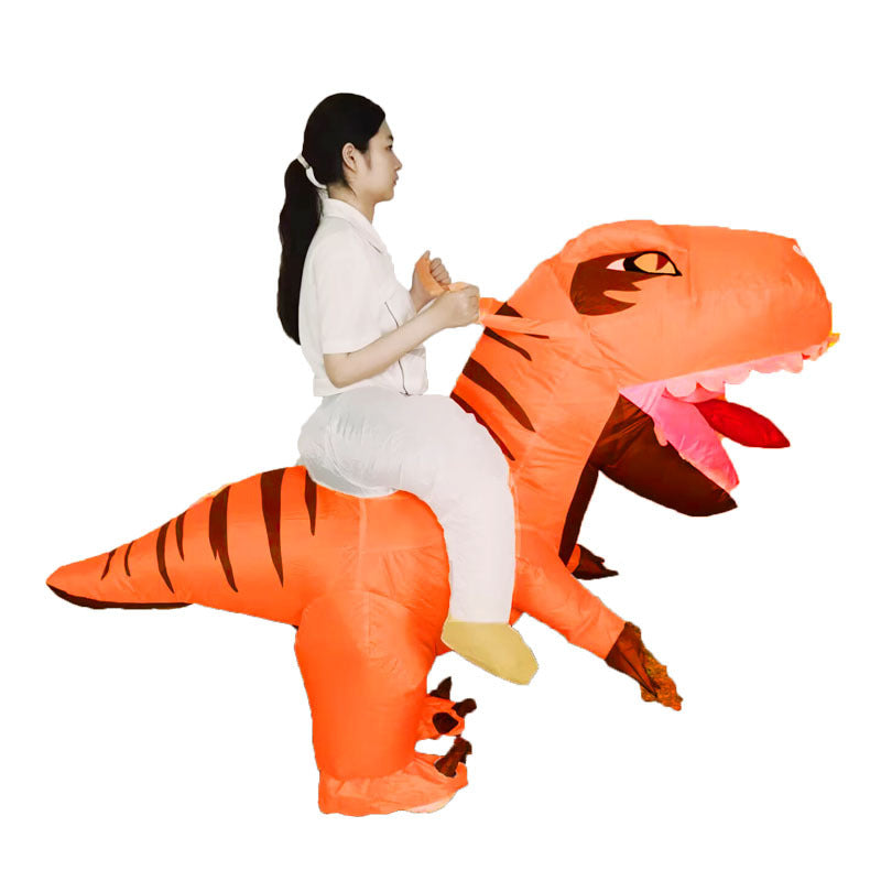 Halloween Muscular Tyrannosaurus Rex Dinosaur Inflatable Suit Holiday Party Funny Doll Inflatable Costume Cosplay Costume