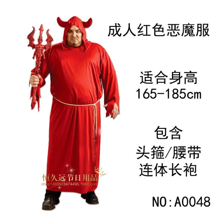 A0048 Red Devil Vampire Masquerade Bone Ghost Ghost Mummy Zombie Devil Skeleton Costume