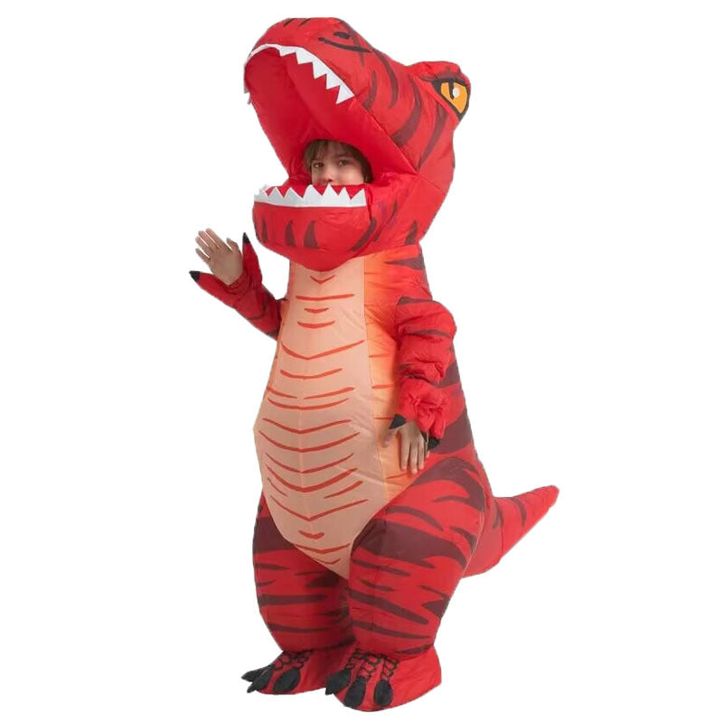 Halloween Muscular Tyrannosaurus Rex Dinosaur Inflatable Suit Holiday Party Funny Doll Inflatable Costume Cosplay Costume