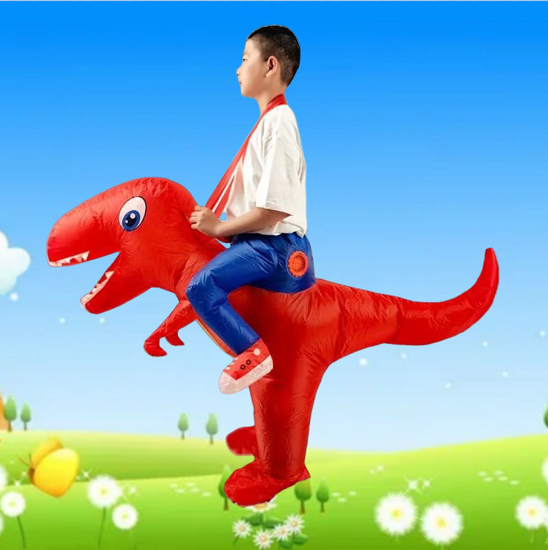 Halloween Muscular Tyrannosaurus Rex Dinosaur Inflatable Suit Holiday Party Funny Doll Inflatable Costume Cosplay Costume