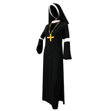 Foreign Trade Adult Female Halloween cos Costume Masquerade Nuns Cosplay Clothing Stage Performance Clothing suit