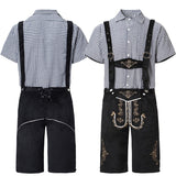 Halloween Costume Wish German Oktoberfest Costume Men's Overalls Suit Adult Stage Cosplay Costume