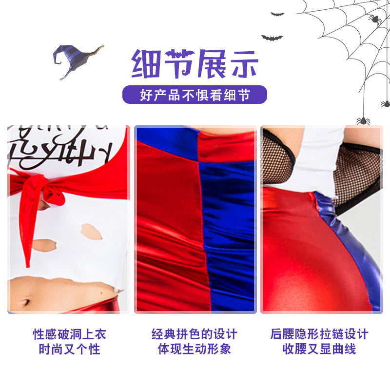 Adult Clown Performance Costume Birthday Party Magic Performance Masquerade Sexy Dress Female Clown Costume