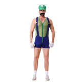 Halloween Adult Costumes European and American New Cosplay Mesh Jumpsuit European and American Men's Uniforms Performance Costumes